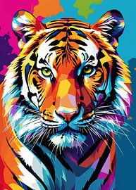 Tijger Pop Art