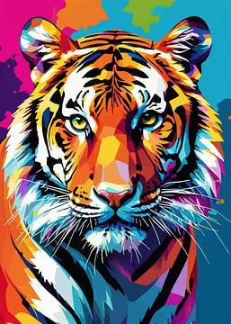 Tijger Pop Art van MIROKKU