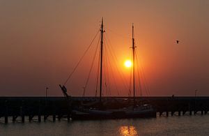 Zonsondergang in Harlingen