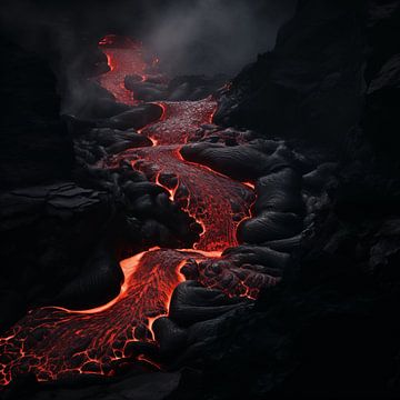 Lava rivier van The Xclusive Art