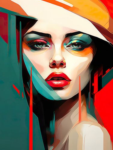 peinture féminine abstraite