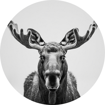 Imposante elanden - zwart-wit fotografie voor liefhebbers van wilde dieren