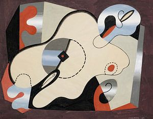 Abstrakte Komposition (Liegende Frau) (1931) von Georges Valmier