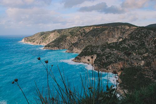 One of the beautiful blue beaches in Zakynthos