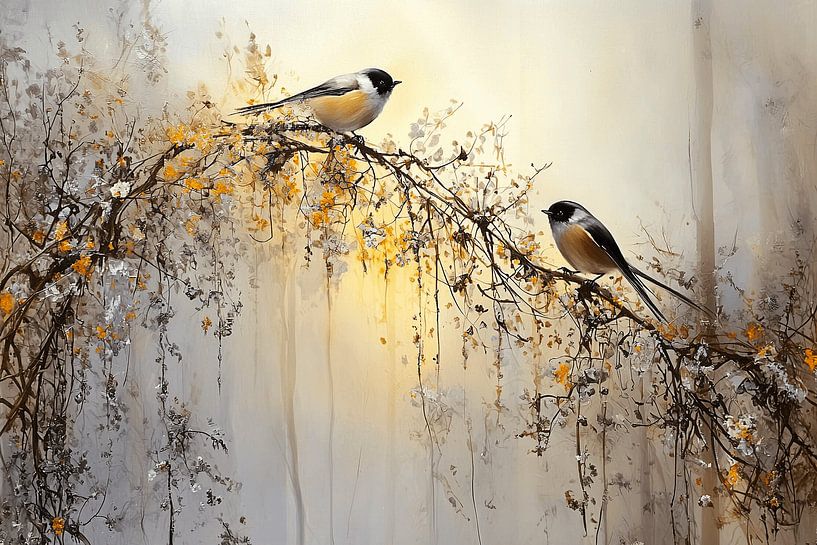 Nature in Harmony | Two Birds at Sunrise by Karina Brouwer