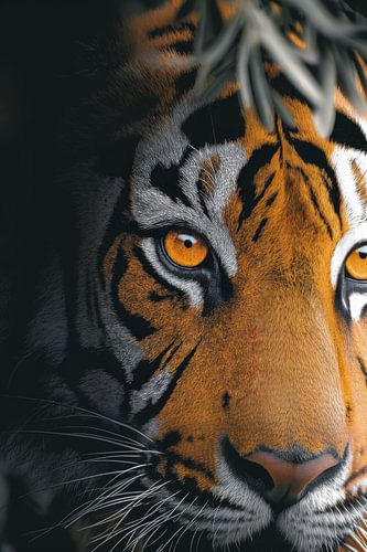 Tiger in Eye Contact Glow of the Wild