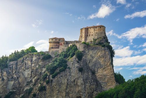 Vesting van San Leo. Romagna, Italië