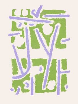 Paul Klee - Zonder titel - Groen van Malou Studio