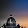Dome of St. Peter's Basilica in Rome - semi coloured by Rene Siebring