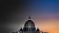 Dome of St. Peter's Basilica in Rome - semi coloured by Rene Siebring thumbnail