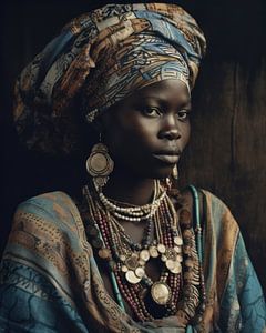 Porträt einer afrikanischen Frau