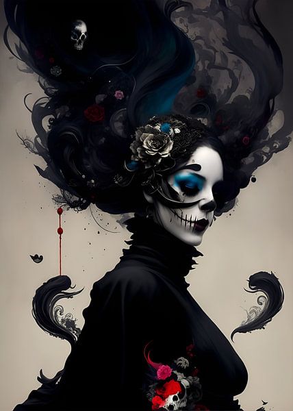 Düstere Visage von Biljana Zdravkovic