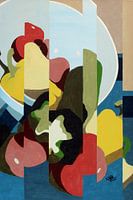 Abstract stilleven van schaal met groente