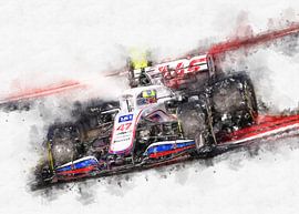 Mick Schumacher Haas 2021 by Theodor Decker