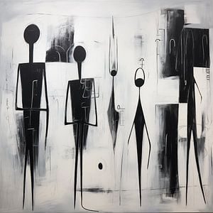 Figures abstraites noir et blanc