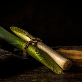 Leek Still Life by Annemieke Nierop