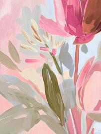 Blüten in zartem Rosa von Stephanie Jeuffroy