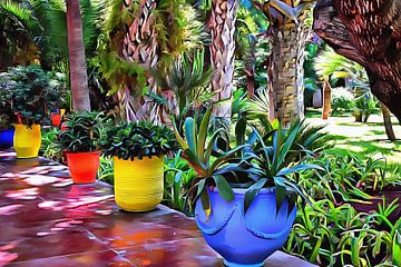 Pots à plantes colorés Marrakech 9 sur Dorothy Berry-Lound