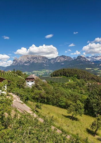Landschap op de Ritten bij Klobenstein, Zuid-Tirol