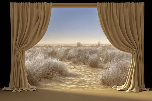 prachtig uitzicht op de woesternij