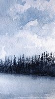 Forest of Serenity | Aquarel schilderij