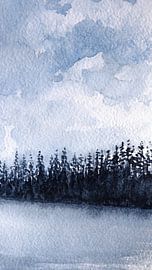 Forest of Serenity | Aquarellgemälde