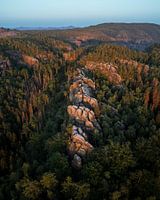 Rocks in Saxon Switzerland national park in Germany