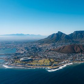 Cape Town and Table Mountain from the air by Ian Schepers