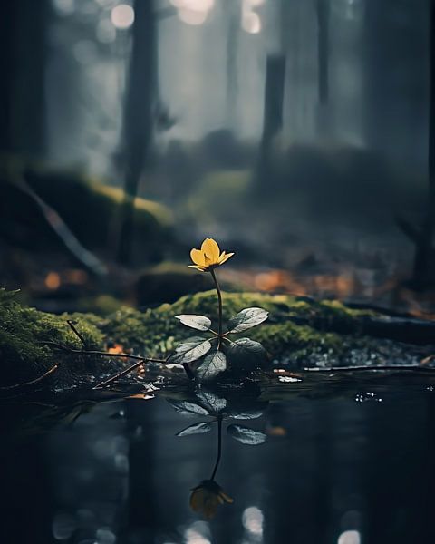 Avontuur in het bos van fernlichtsicht