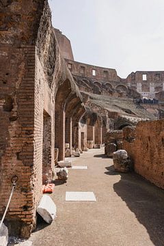 Inside the Colosseum in Rome