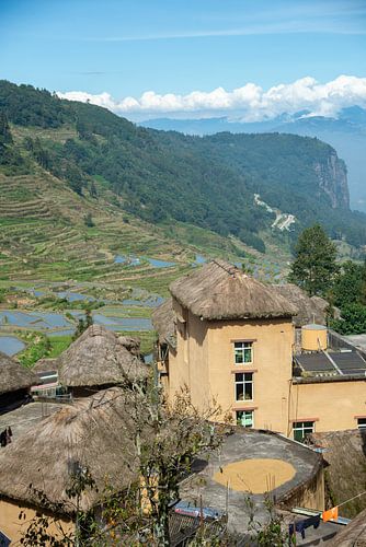 de beroemde rijst terassen van Yuangyang, Yunan, China