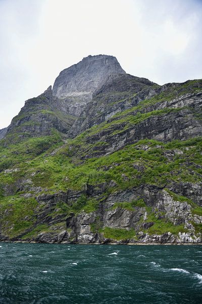 Mountain by the fjord by Matthias Spartz