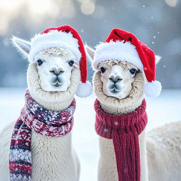 Alpacas at Christmas... by Ans Bastiaanssen