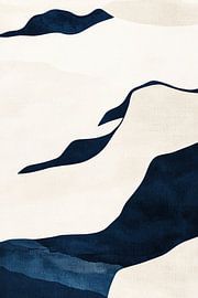 Wüstenblues-Echo von Abstraktes Gemälde