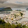 Panoramic view of Alesund, Norway. by Sean Vos