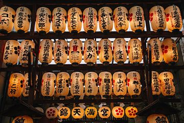 Lampionnen op de Nishiki Market in Kyoto van Expeditie Aardbol