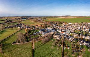 Luftpanorama des Dorfes Partij in Südlimburg