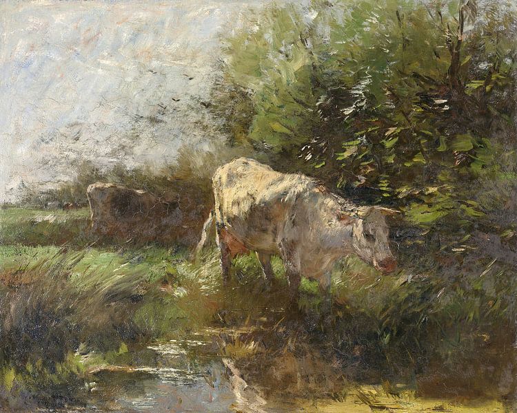 Pré avec des vaches (1880-1910), Willem Maris par Atelier Liesjes
