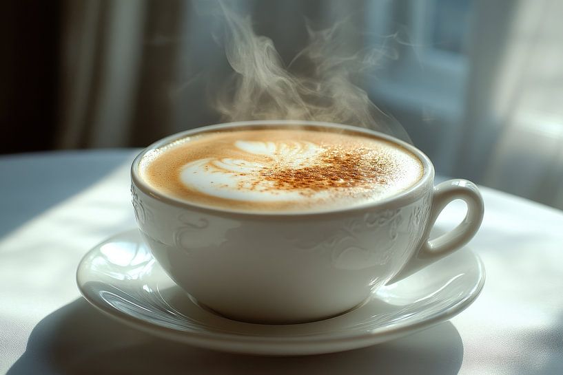 eine heiße Tasse Kaffee oder Cappuccino von Egon Zitter