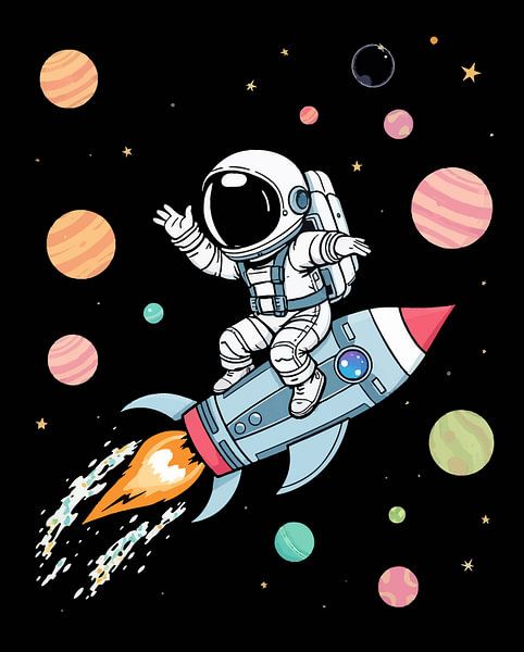 Funny Astronaut Rocket 2 par MIROKKU