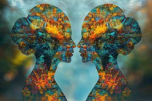 spiritueel digitale fictieve print caleidoscoop