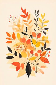 Autumn magic in a blaze of colour Leaves dance in the golden light by Poster Art Shop