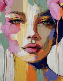 La couleur du caractère – portrait moderne d'une femme