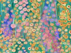 Pastellfarbener Blumenteppich