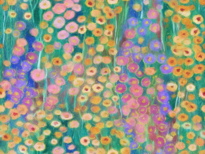Pastellfarbener Blumenteppich von Whale & Sons