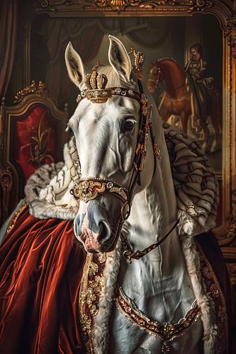 Majestueus paard in barokstijl