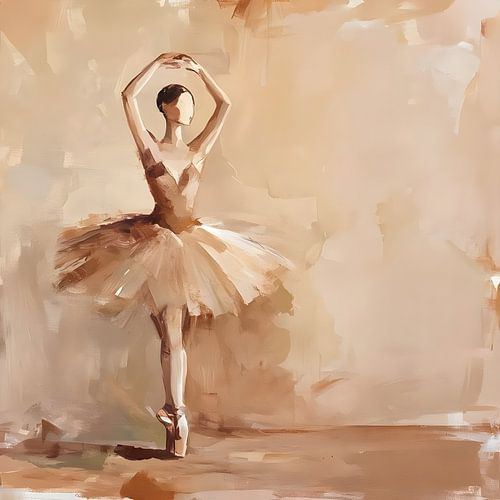Ballerine beige sur FoXo Art