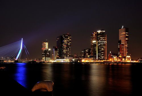 Rotterdam Erasmusbrug Skyline Veerhaven Parkkade