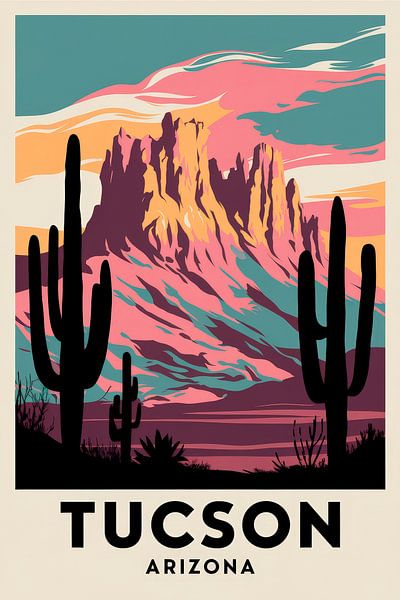 Tucson, Arizona by Poster Art Shop