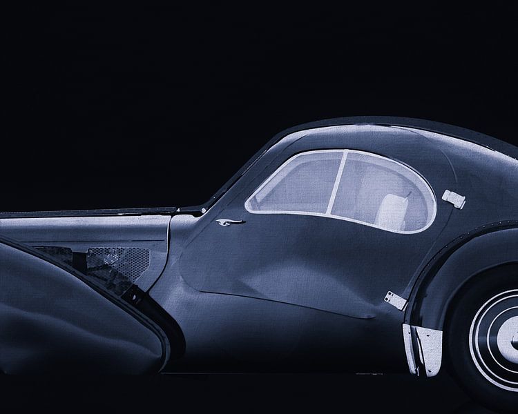 Bugatti Phoenix 57-SC Atlantic 1938 B&W van Jan Keteleer